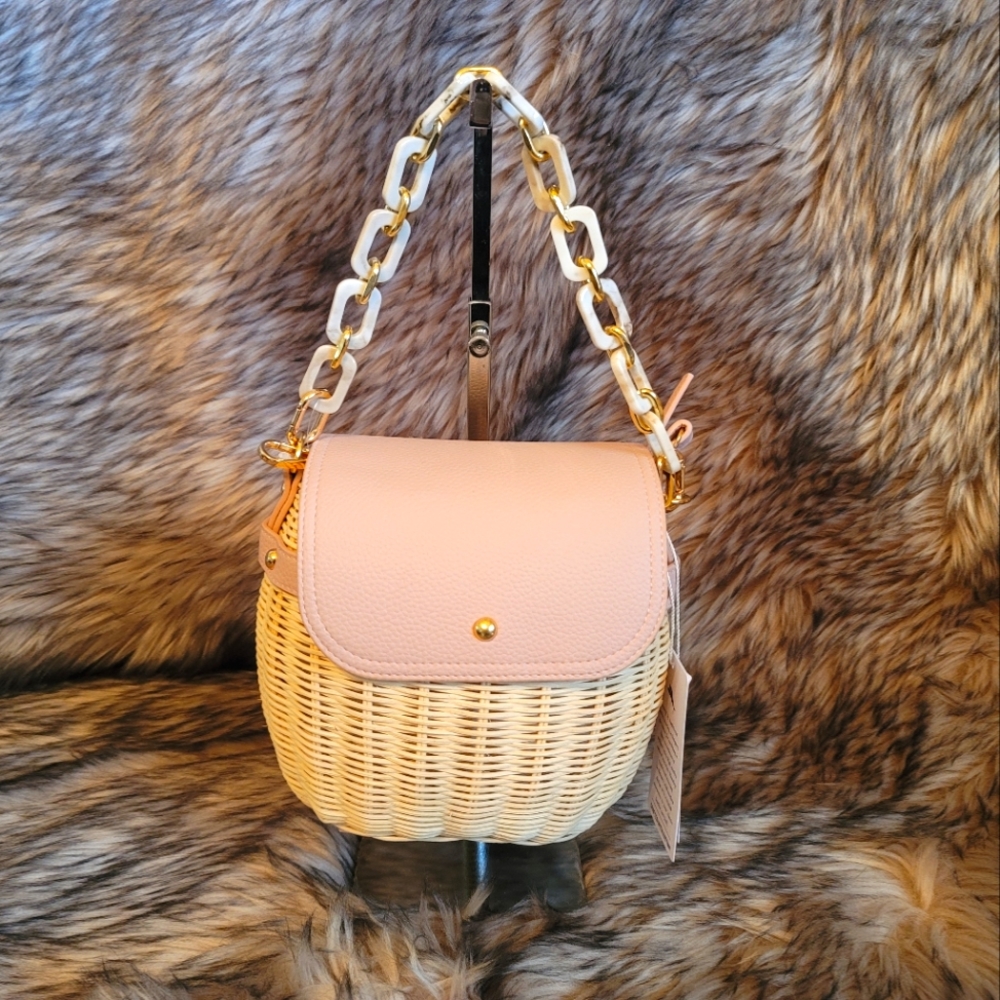Tommy Bahama woven rattan bag